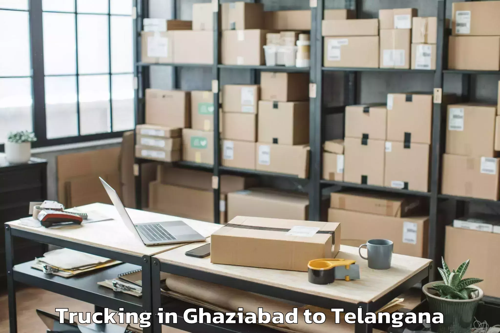 Hassle-Free Ghaziabad to Ghanpur Mulug Trucking